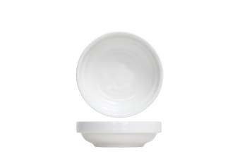 STACKABLE - 12er-Set Aperitifschälchen aus Porzellan, weiß, D8XH2,5 cm