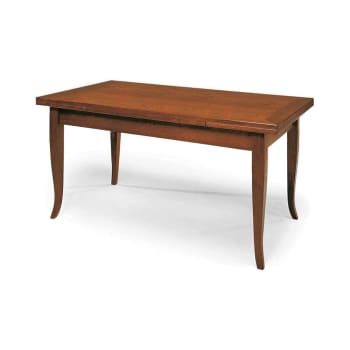 SANTO SPIRITO - Tavolo in legno finitura noce allungabile 160x85 - 240x85 cm