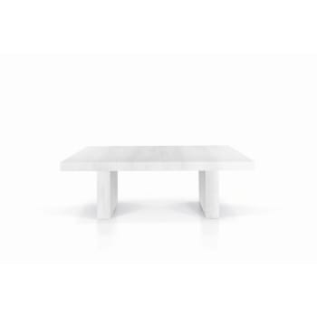 JESOLO - Tavolo in legno bianco consumato allungabile 180x100 cm - 480x100 cm