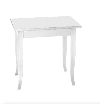 SANTA CROCE - Tavolo in legno bianco 90x90 cm