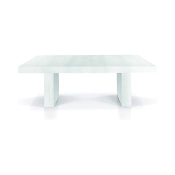JESOLO - Tavolo in legno bianco consumato allungabile 160x90 cm - 410x90 cm