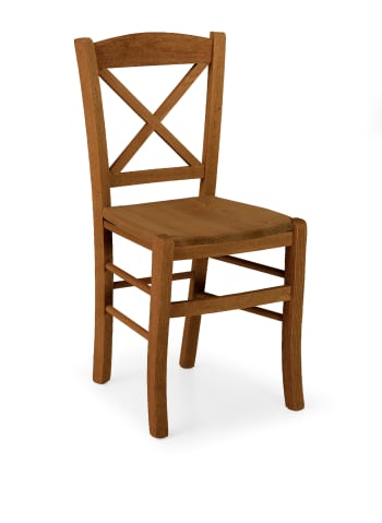 TIBURTINA - Set di 2 sedie in legno noce