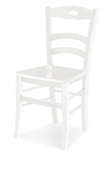 AURELIA - Set di 2 sedie in legno bianche