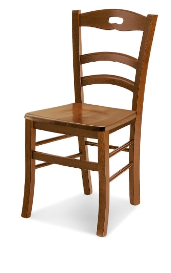 AURELIA - Set di 2 sedie in legno noce