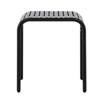 Angele - Table de jardin en aliminium 70x70cm noir
