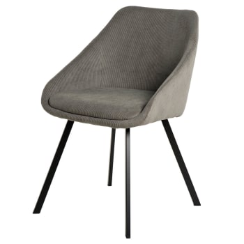 ML-Design Esszimmerstühle 2er Set, Sitzfläche Aus Samt, Schwarz