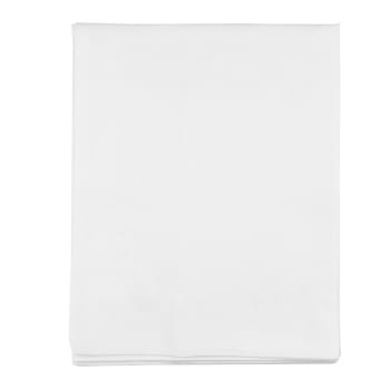 Taie de traversin en 100% coton blanc 43x185 cm