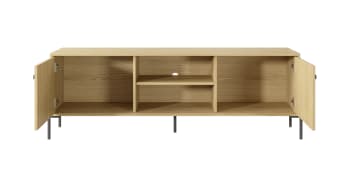 SCANDI - Mueble para TV efecto madera Beige