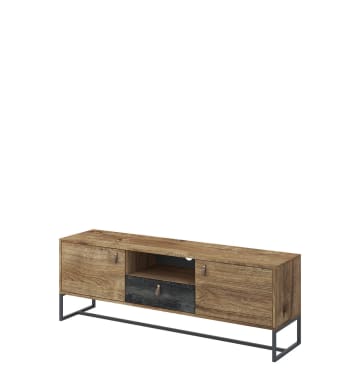 TV-Ständer Holzeffekt Creme und Grau ARDEN | Maisons du Monde