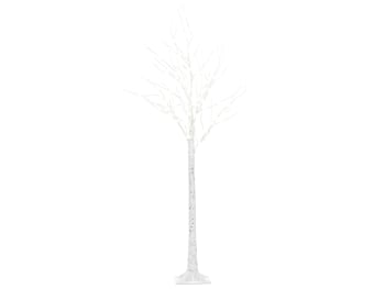 Lappi - Albero di Natale LED metallo bianco 160 cm