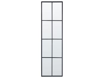 Camon - Miroir en métal noir 132x38