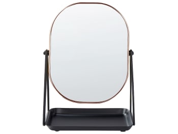 Correze - Specchio da tavolo oro rosa 20 x 22 cm