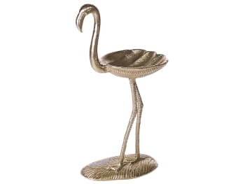 Sanen - Dekofigur Aluminium gold Flamingo 57 cm