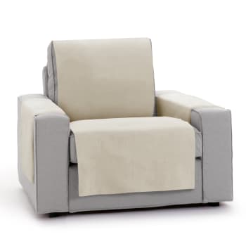 ROYALE - Funda cubre sillón protector liso 55 cm taupe