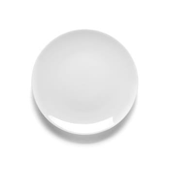 Hermine - 6er Set Dessertteller aus Porzellan, Weiß