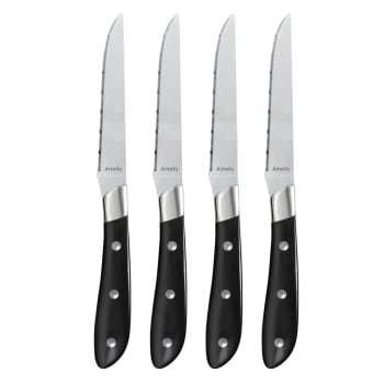 Il Numero 1 Del Risparmio-MAURY'S SET DA 6 COLTELLI PER BISTECCA IN Acciaio Inox Di Colore Bianco - Foto 3