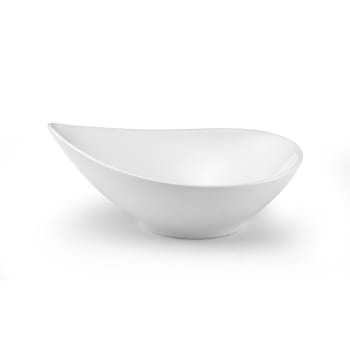Sven blanc - Assiette creuse en Porcelaine Blanc