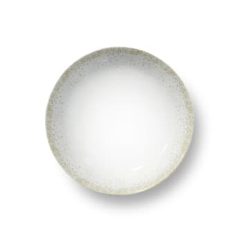Byblos - Assiette creuse en Porcelaine blanche Blanc