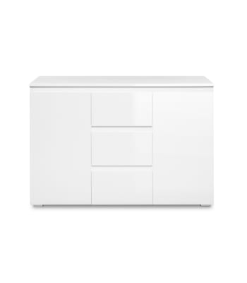 Pretoria - Sideboard 2 Türen 3 Schubladen Weiß - L120 cm