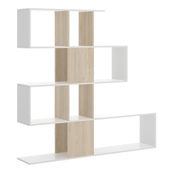 Scaffale con 8 cubi, Libreria modulabile per soggiorno, camera o ufficio, Bianco | Leroy Merlin