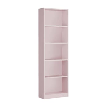 Dmacagg - Libreria effetto legno rosa 52x25h180 cm