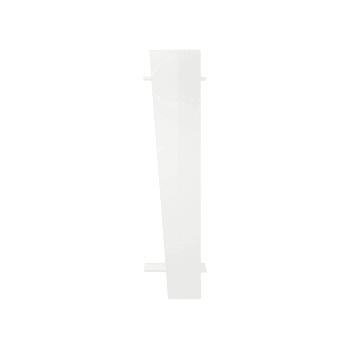 Dmasell - Appendiabiti effetto legno bianco lucido 50x30h200 cm