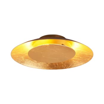 Lámpara de techo led de metal dorado