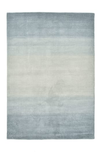 WOOL COMFORT - Tapis dégradé de couleur en laine gris 190x290 cm