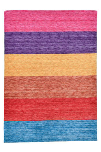 HOLI - Tapis salon tissé main en laine multicolor 70x140 cm