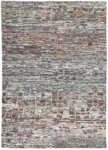 LHASA - Tapis de luxe noué main en laine multicolore 250x350 cm