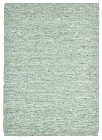 ALPEN - Alfombra tejida a mano de lana virgen - Verde 190x290 cm