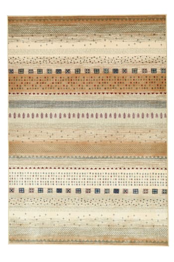 CHERINA - Maschinengewebter Teppich aus Viskose - beige, 120x170 cm.