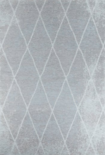FINE LINES - Alfombra gráfica y brillante tejida a máquina Aqua 190x290 cm