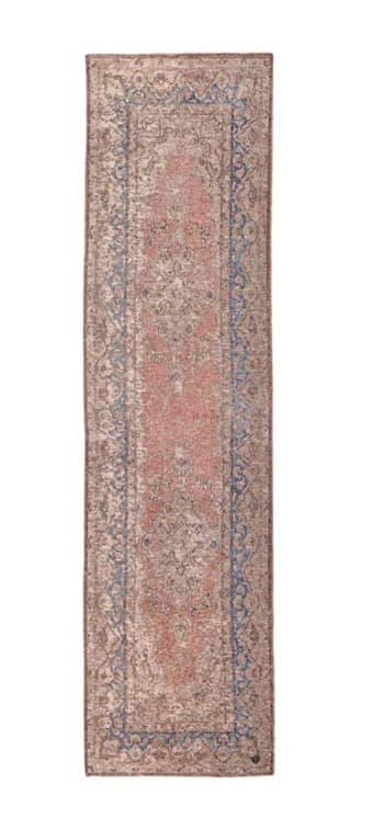 FUNKY ORIENT - Tapis d'orient vintage tissé plat Bois de rose 060x230 cm