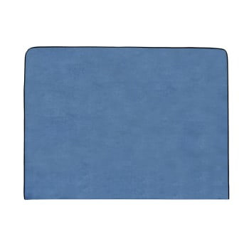 Tête de lit en tissu bleu 160 cm