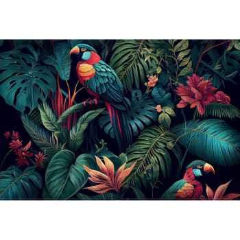Animaux - Tableau sur toile perroquets 65x97 cm