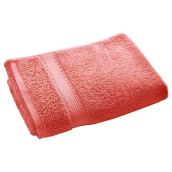 Claire - Drap de bain 70x140 rose corail en coton