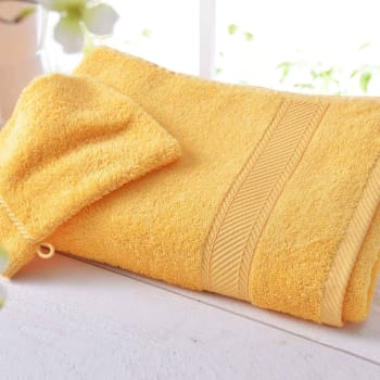 Claire - Drap de bain 70x140 jaune en coton