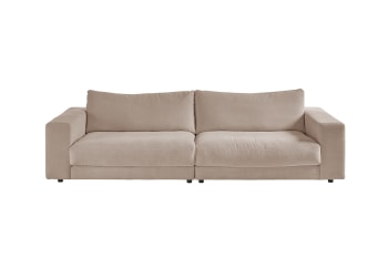 MADELINE - 3-Sitzer Sofa aus Cord, taupe