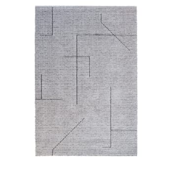 Cairns - Tapis contemporain à motif géométrique gris 160x230 cm