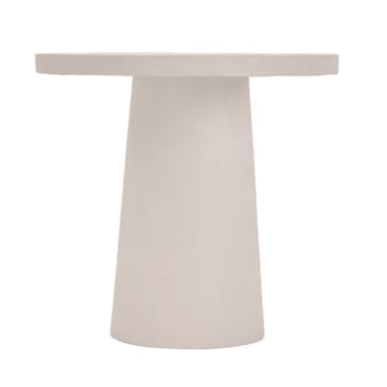 Core by marlot baus - Table à manger du microciment couleur blanc 80 cm