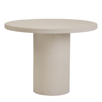 Yay by marlot baus - Table à manger microciment couleur blanc 140 cm