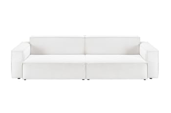 SAMU - Sofa aus Feincord, weiß