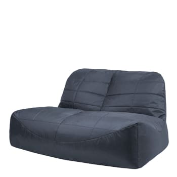 VISTA - Pouf canapé pour usage intérieur et extérieur gris anthracite