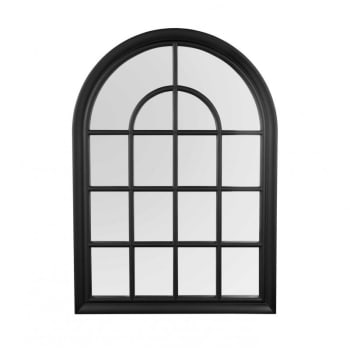 Finestra - Miroir déco design en plastique noir