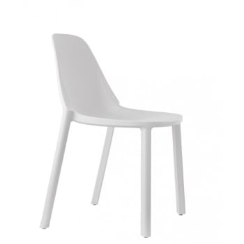 Piu - Chaise design en plastique blanc