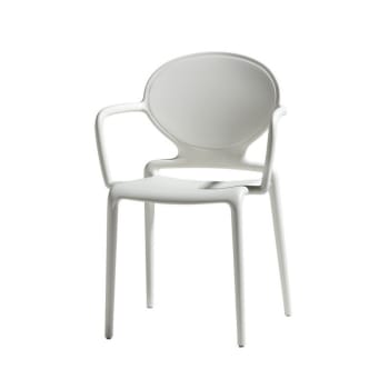 Gio - Chaise design en plastique blanc