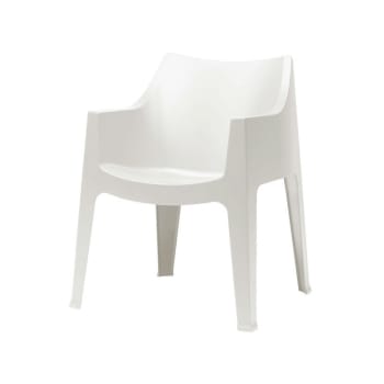 Coccolona - Chaise design en plastique blanc