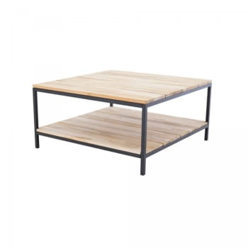 Ciraba - Table basse 2 plateaux en bois clair