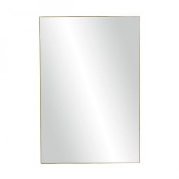 Palace - Miroir rectangulaire 118x80cm contour métal doré